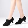 Adult Female Modern Dance Performance Shoes Women Oxford Cloth Mid-heel Outdoor Square Dance Shoes