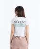 MUCENT Slogan Short Sleeve T-Shirt (Crop, Loose Fit)