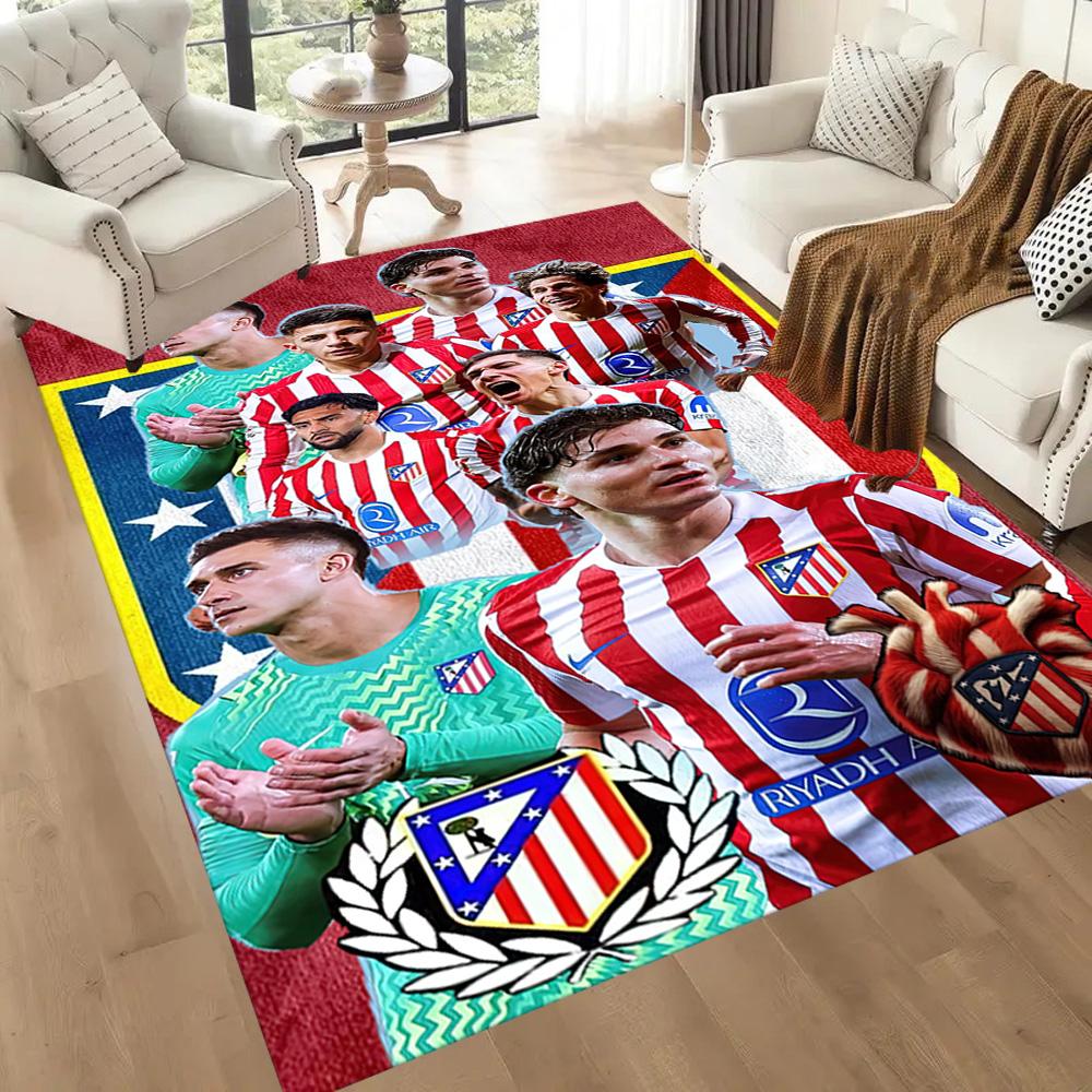 Atletico Madrid Area Rug Suitable For Game Room Bedrooms Playrooms Outdoor Antislip Carpet Anime Office Decor Perfect Birthdaychristmas Gift Idea