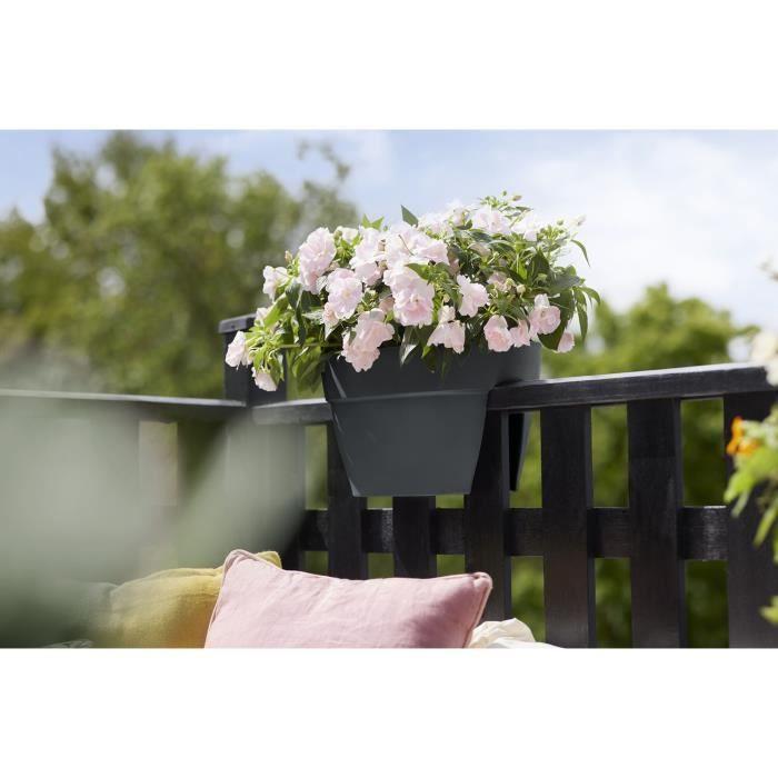 ELHO Balcony Box Vibia Campana Flower Bridge 40 - 26x39x22cm - Outdoor Balcony - Anthracite