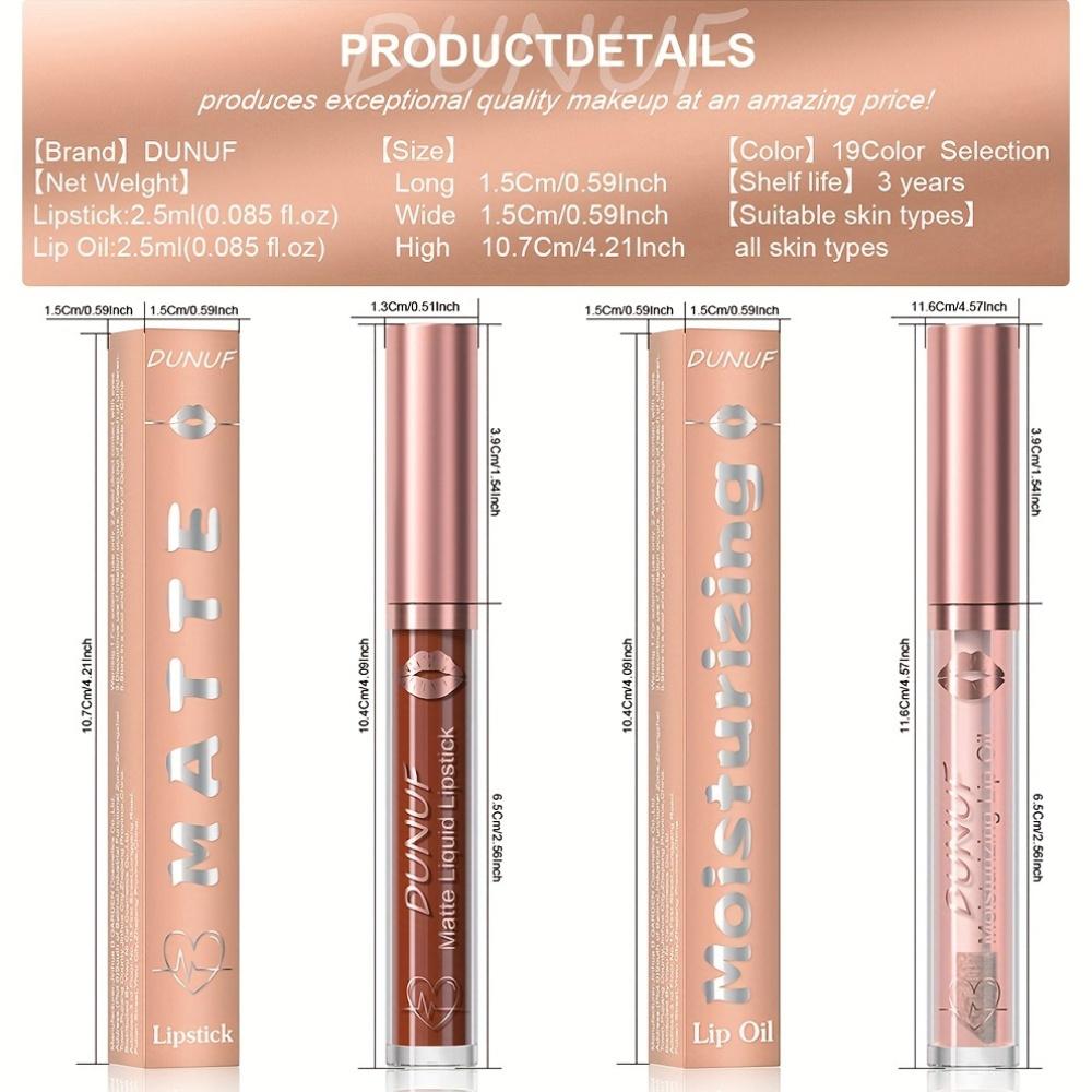 Увлажняющая губная помада Natural Matte Velvet Gloss Водостойкий стойкий блеск для губ Масло для губ Мягкий и гладкий для всех типов кожи Не содержит спирта Идеально ДЛЯ