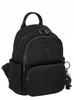 David Jones women's small city backpack, eco-leather, black