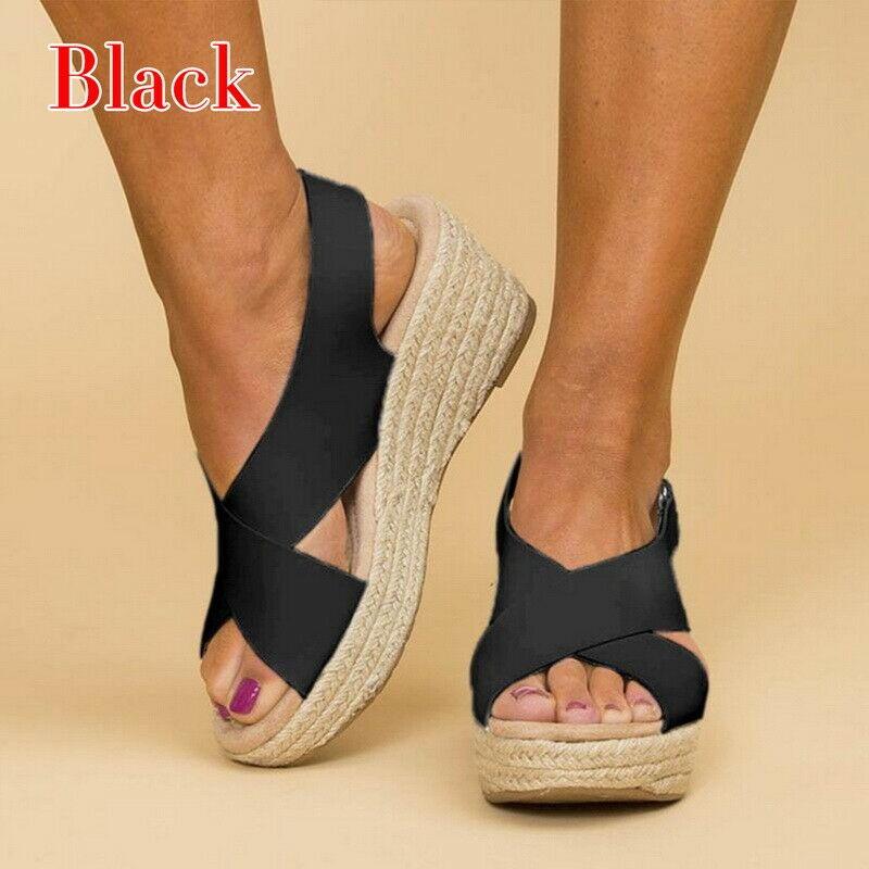 Stylish Women Summer Sandals Platforms Wedges With Timeless Espadrille Design