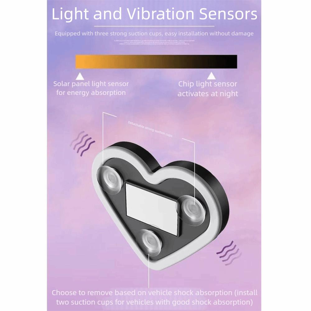 Беспроводная неоновая лампа в форме сердца, светодиодная подсветка, лампа для создания атмосферы в салоне автомобиля, украшение для мотоцикла