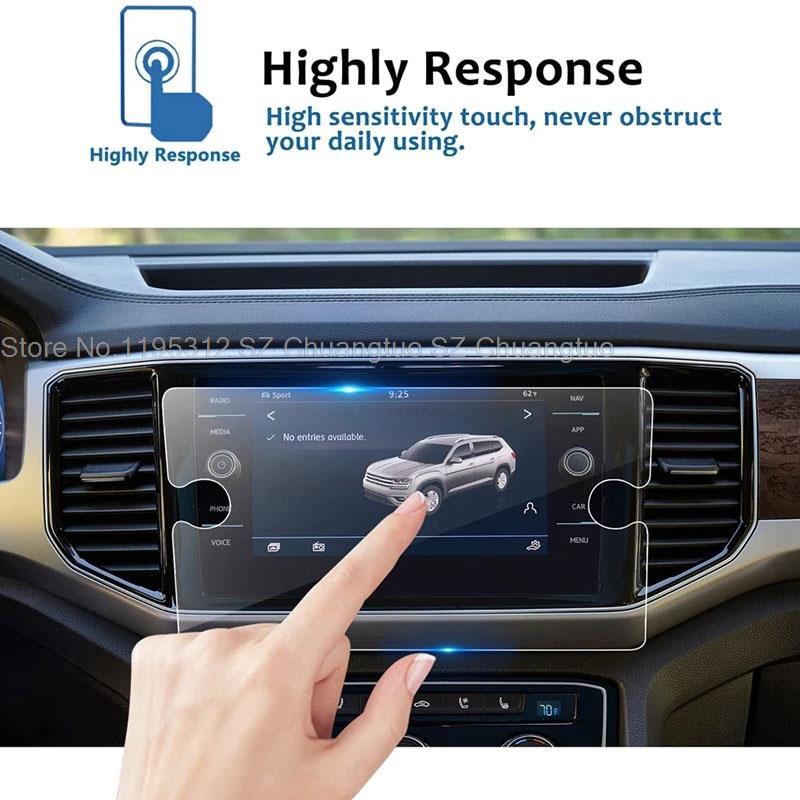 Tempered Glass Screen Protector For Volkswagen Golf GTI MK7 2018- 2021 8inch Car infotainment Gps Navigation Anti scratch film