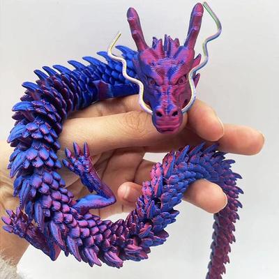 1/2 шт. Напечатанный на 3D дракон с яйцом, шарнирный дракон, суставы всего тела подвижны, вращающийся, шарнирный, настольный, креативные детские игрушки