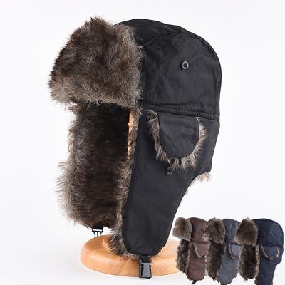 Мужская зимняя шапка-ушанка Trapper Aviator Trooper, теплая русская водонепроницаемая лыжная шапка-бомбер, русские теплые защитные шапки