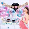 Раскрытие пола, принадлежности для вечеринки, флаг для мальчика или девочки, реквизит для фотосессии, детский душ, розовый, синий воздушный шар 