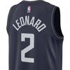 Nike Мужские баскетбольные майки Kawhi Leonard LA Clippers City Edition с цифровым принтом, темно-синие DX8505-420