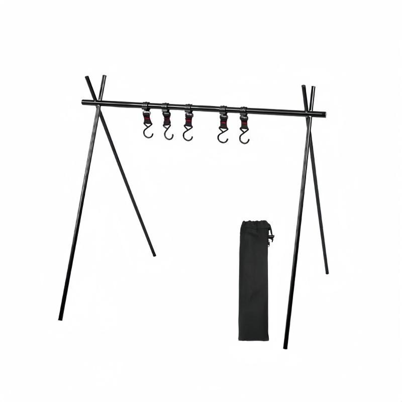Outdoor Camping Hanging Rack Top Plate Portable Tripod Shelf Board Foldable Cookware Hanging Rack BBQ Picnic Accessories