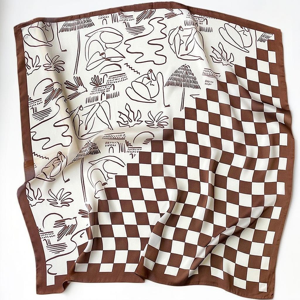 Professional Scarf Women's Spring and Summer Scarf Printed Scarf