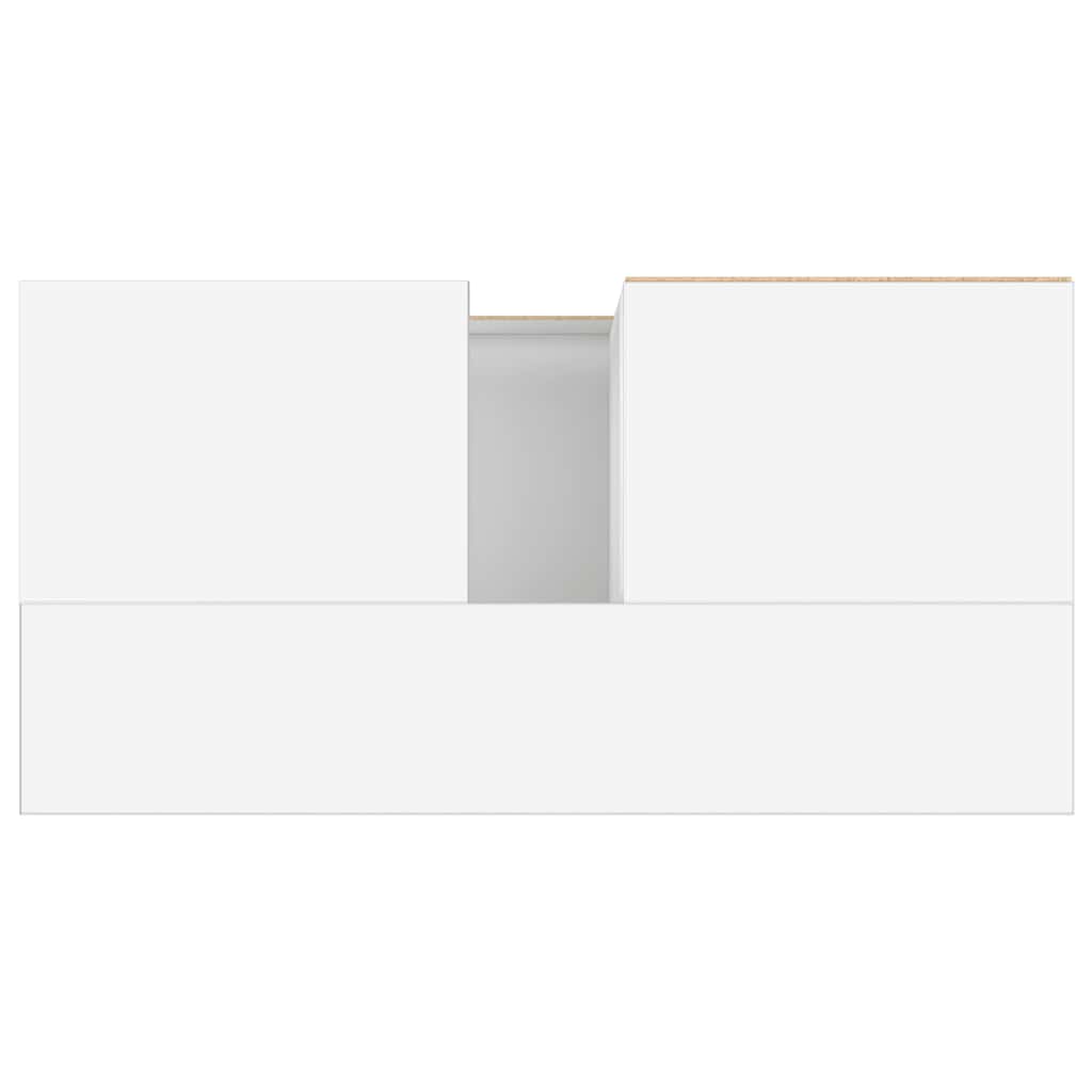 Vidaxl Szafka Łazienkowa, Biała, 65X33X60 Cm, Materiał Drewnopochodny