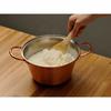 Wahei Freiz Tsubame-Sanjo Pure Copper Saucepan, 20cm, Gas Stovetop, with Lid, Made In Japan, Chitose, CS-023