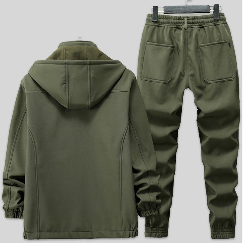 Мужской флисовый костюм Мужская хлопковая куртка Холодостойкий альпинистский уличный теплый костюм