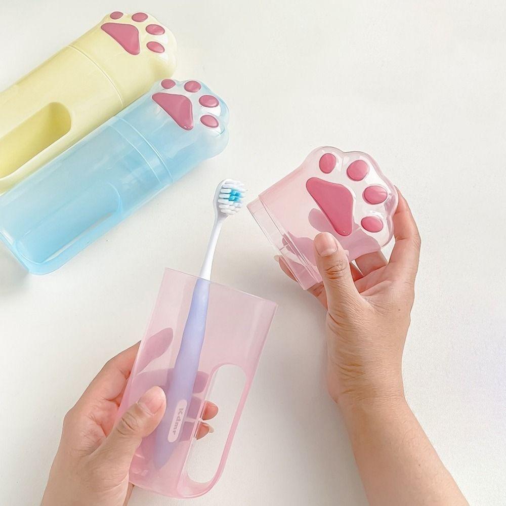 Cartoon Toothbrush Storage Box Plastic Portable Wash Cup Lightweight Mouthwash Cup Business Trips