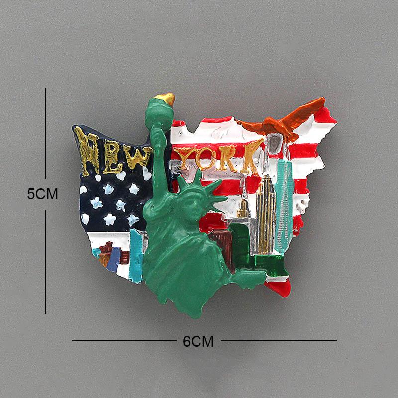 Американский туризм Нью-Йорк Статуя свободы Атлантик-Сити Таймс-сквер Нью-Йорк магнит на холодильник магнитная наклейка на холодильник