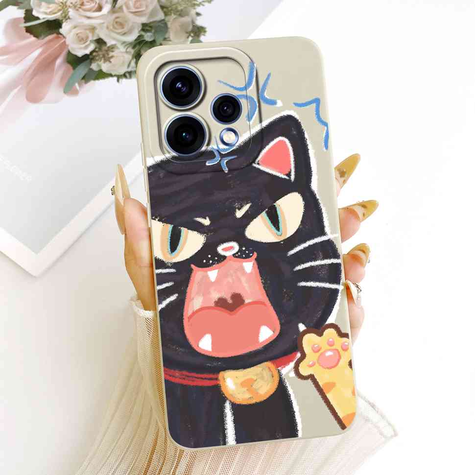 Чехол для Oppo Reno15 5G CPH2825 Силиконовая задняя крышка для Oppo Reno 15C Reno15c 5G Милый мультяшный чехол для телефона с пандой Ударопрочный