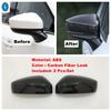Auto Door Rearview Mirror Shell Cover Decor Cap Trim For Mazda CX-5 CX5 2017 -  Chrome / Carbon Fiber Exterior Accessories