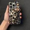 Новый премиальный чехол для телефона с леопардовым принтом подходит для Apple 16promax, персонализированный чехол для iPhone15 14plus для женщин