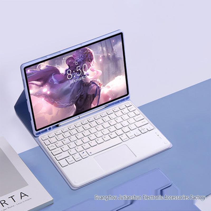 Чехол-клавиатура Bluetooth для iPad Air 11 дюймов 2026 года A2591 с ТПУ-оболочкой