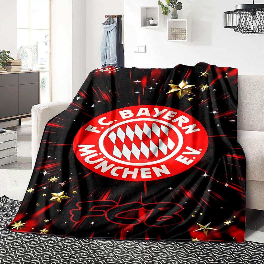 Bayern Munich Crest Art Blankets Flannel Printed Breathable Warm Throw Blanket for Home Office Bedspreads 0708a125