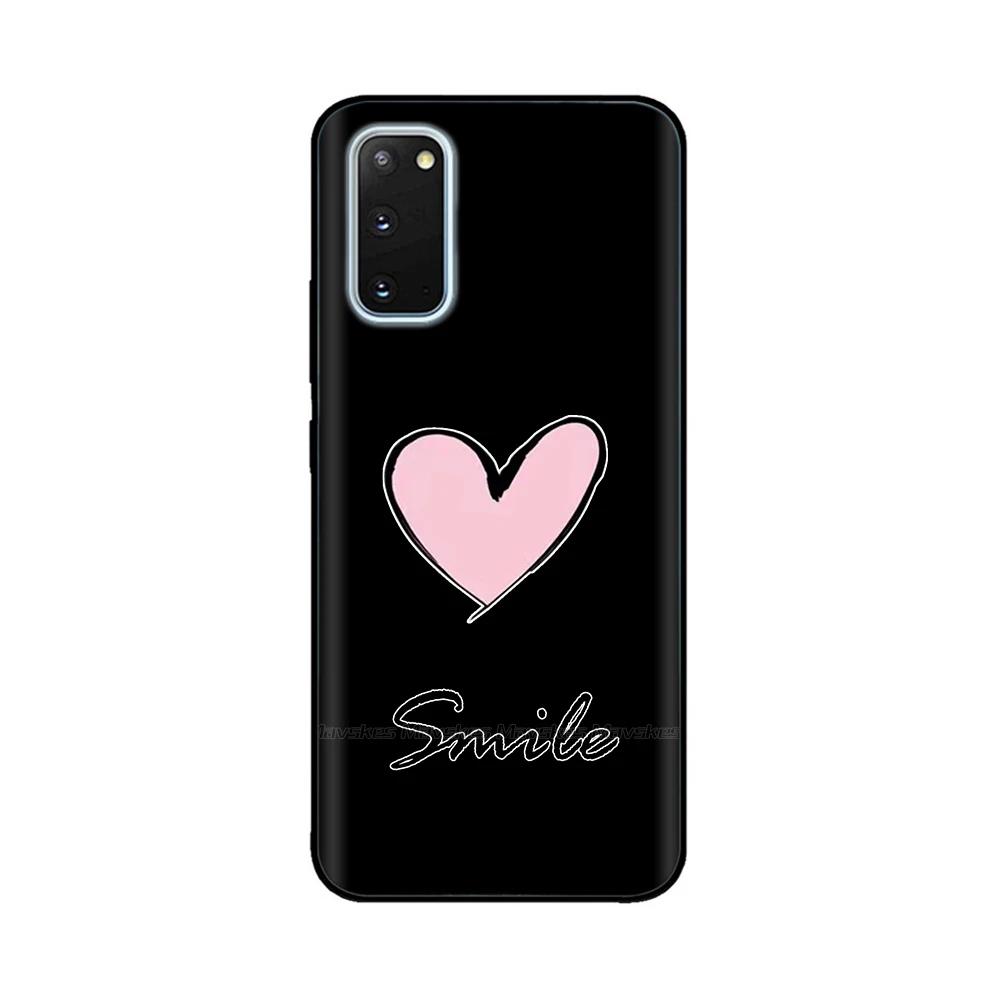 Чехол для Samsung Galaxy S20 Чехол для телефона Сердце-Бабочка для Samsung S20 FE Жидкий силикон Fundas для Samsung S20 Ultra S 20
