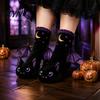 Funny Cosplay Party Hosiery 3D Halloween Novelty Socks for Women Men, Pumpkin/Owl/Black Cat/Ghost/Owl/Dragon Crew Ghost Theme Holiday Footwear