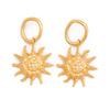 Модные средневековые украшения Mangstar Alloy French Sun Personality Trendy Women's Earrings Sun Flower Earrings