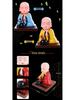 Solar Monk Head-Shaking Car Ornament - TikTok Influencer Interior Decoration