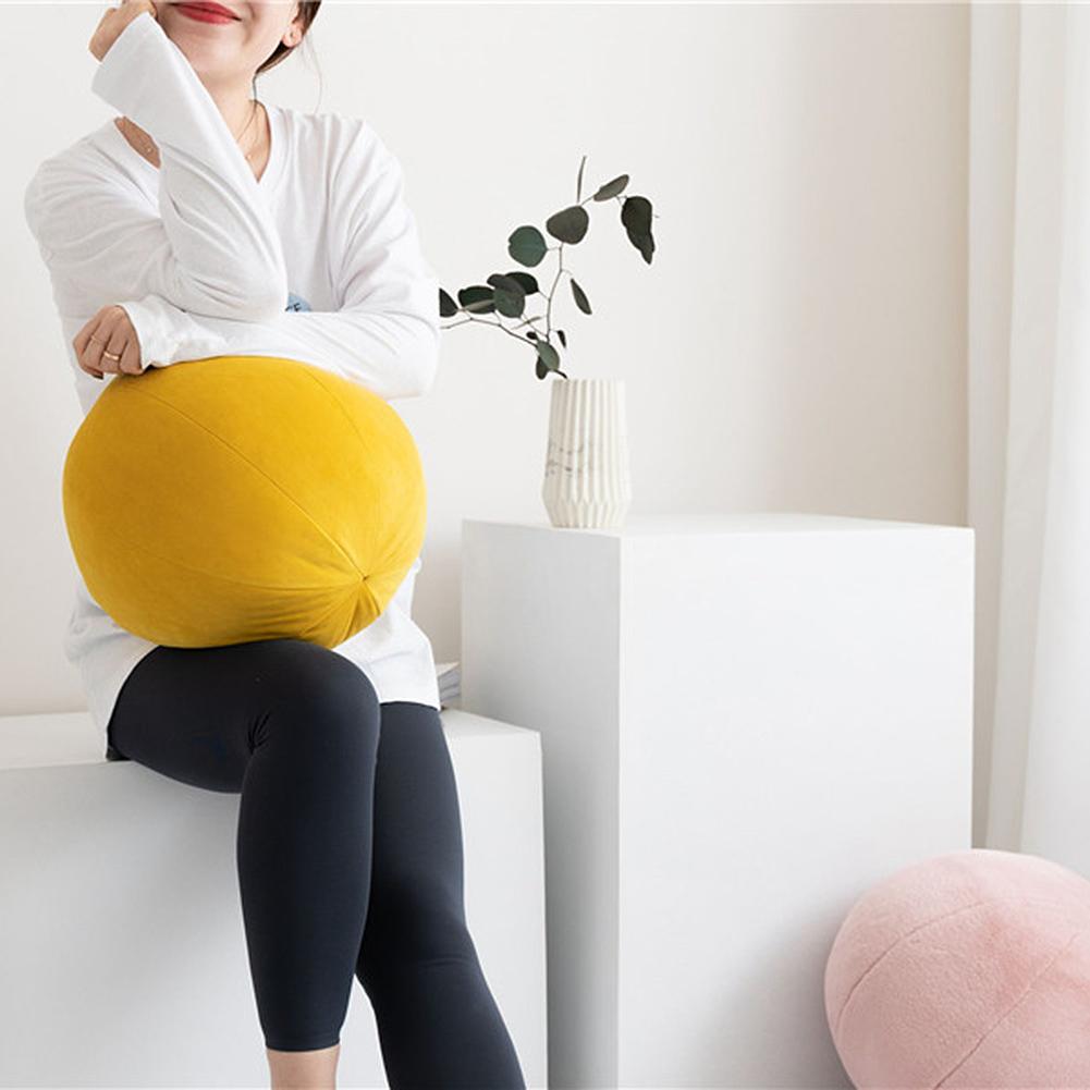 Круглая подушка Nordic Velvet Candy Color Morning Ball Home Декоративная подушка для дивана Art Ball Room Salon Gallery Floor Pillow Futon