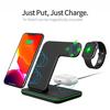 15w Fast Wireless Charger Stand For Iphone 14 13 12 11 X 8 Apple Watch 7 6 5 3 In 1 Charging Dock Station For Airpods Pro Iwatch