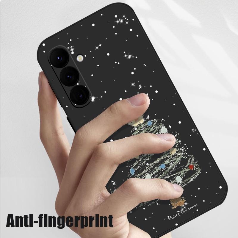 Матовый тонкий чехол Dream Merry Christmas Tree Pattern для Samsung Galaxy S24 Ultra S23 FE S22 A55 A54 A34 A35 A52, мягкий противоударный чехол из ТПУ со шнурком