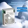 Desktop Humidifier Fan Air Conditioner with 3 Speeds 1/2/3 H Timer Colorful Light Air Cooler Mini Outdoor Home Bedroom Desk Fan