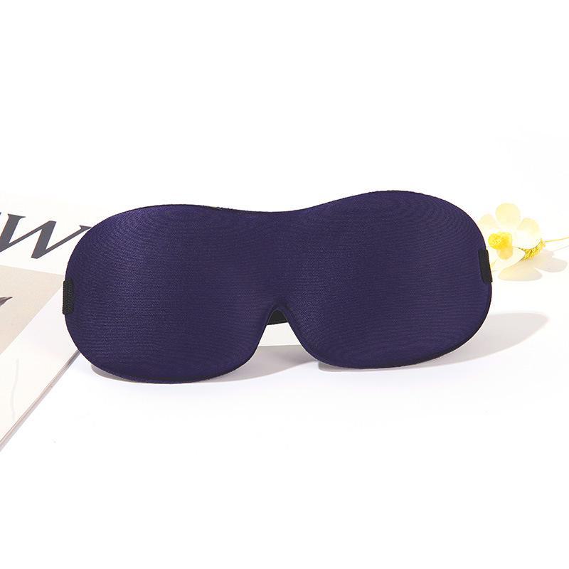 3D Black Stereo Sleep Eye Mask for Travel and Aviation, Nose Bridge-Free