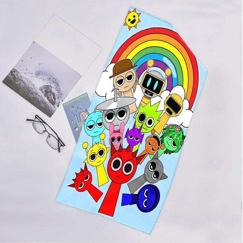 Sprunki Fashion Beach Towel: Ideal for Summer Adventures Soft, absorbent and quick drying suitable for swimming and bathing