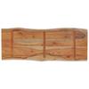 Table Top 90 x 40 x 2.5 cm Rectangular Solid Acacia Wood Live Edge