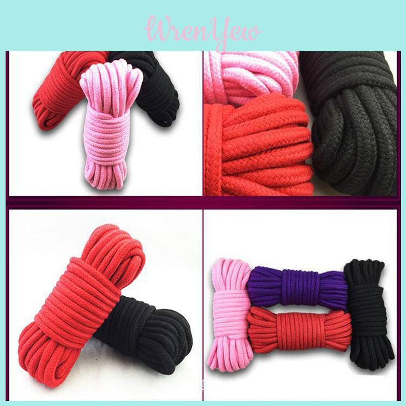 Cotton 10m Thicken Bondage Rope Play String Soft To Touch Tie Up Fun Restraints