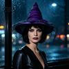 Модные Готические Реквизиты для Вечеринки Хэллоуин Шляпа Ведьмы для Женщин, Сетчатый Цветок Розы Мягкий Кожаный Головной Убор Костюм Колдуна, Косплей Дышащий
