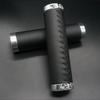 Bicycle Leather Handlebars Shock-absorbing Dead Fly Folding Bike Scooter Handlebars Hand-sewn Handlebars PU Leather Retro Grips