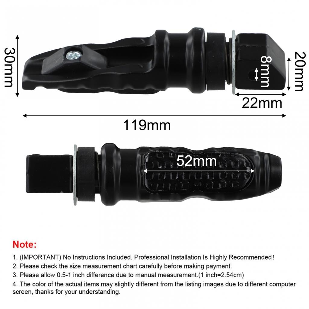 2 шт. Мотоциклетные задние подножки для пассажира Общие подножки из алюминиевого сплава