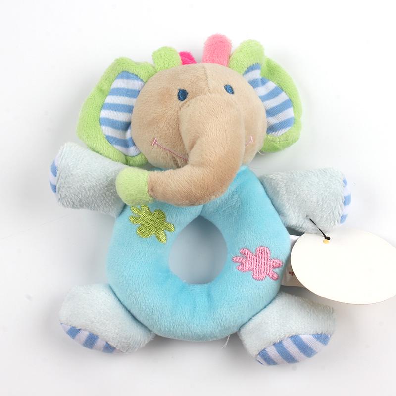 Soft Pink Elephant Plush Educational Toys for Infant Gift