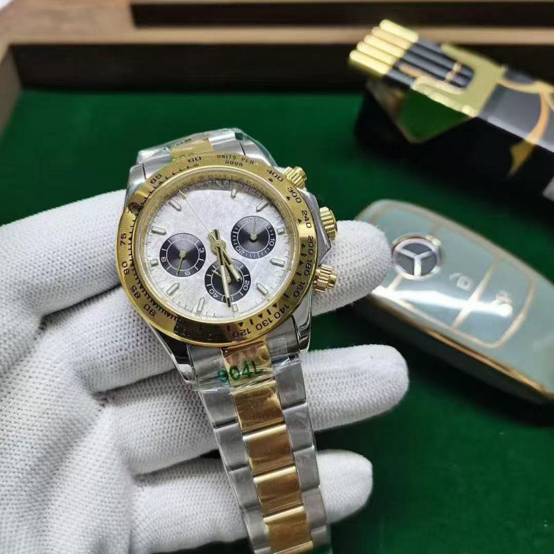 Мужские автоматические механические часы Jialu Daytona с циферблатом «Панда»