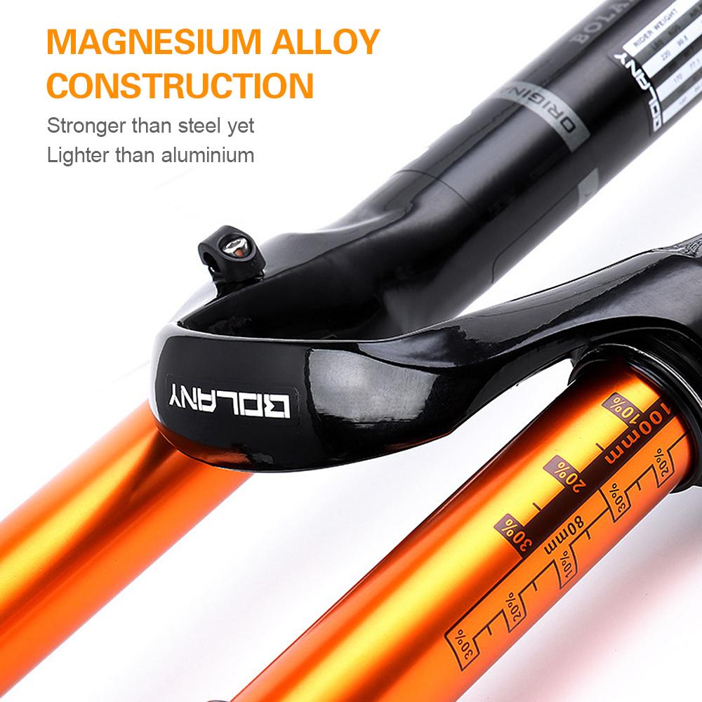 Сверхлегкая 29-дюймовая пневматическая передняя вилка для горного велосипеда с дистанционным управлением, велосипед из магниевого сплава