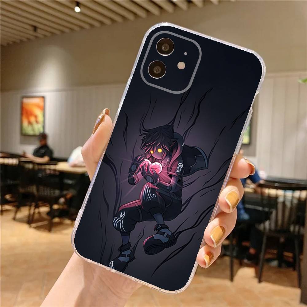 K-Kingdom Game Hearts Phone Case For iPhone 17,16,15,14,13,12,11 Pro,Max,Plus,X,XS,XR,SE4,E Mini Transparent Soft Cover