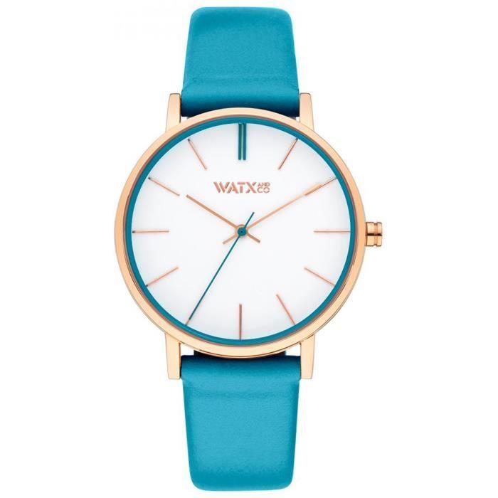 Montre femme - WATX&COLORS - GRANITE WXCA3010 - Cuir - Quartz - Analogique