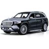 1/24 Scale Maybach GLS-Class GLS600 Diecast Car Model Toy, Pull Back Toy Vehicle with Sound and Light for Kids Toddler Boys Girls Gift Collection