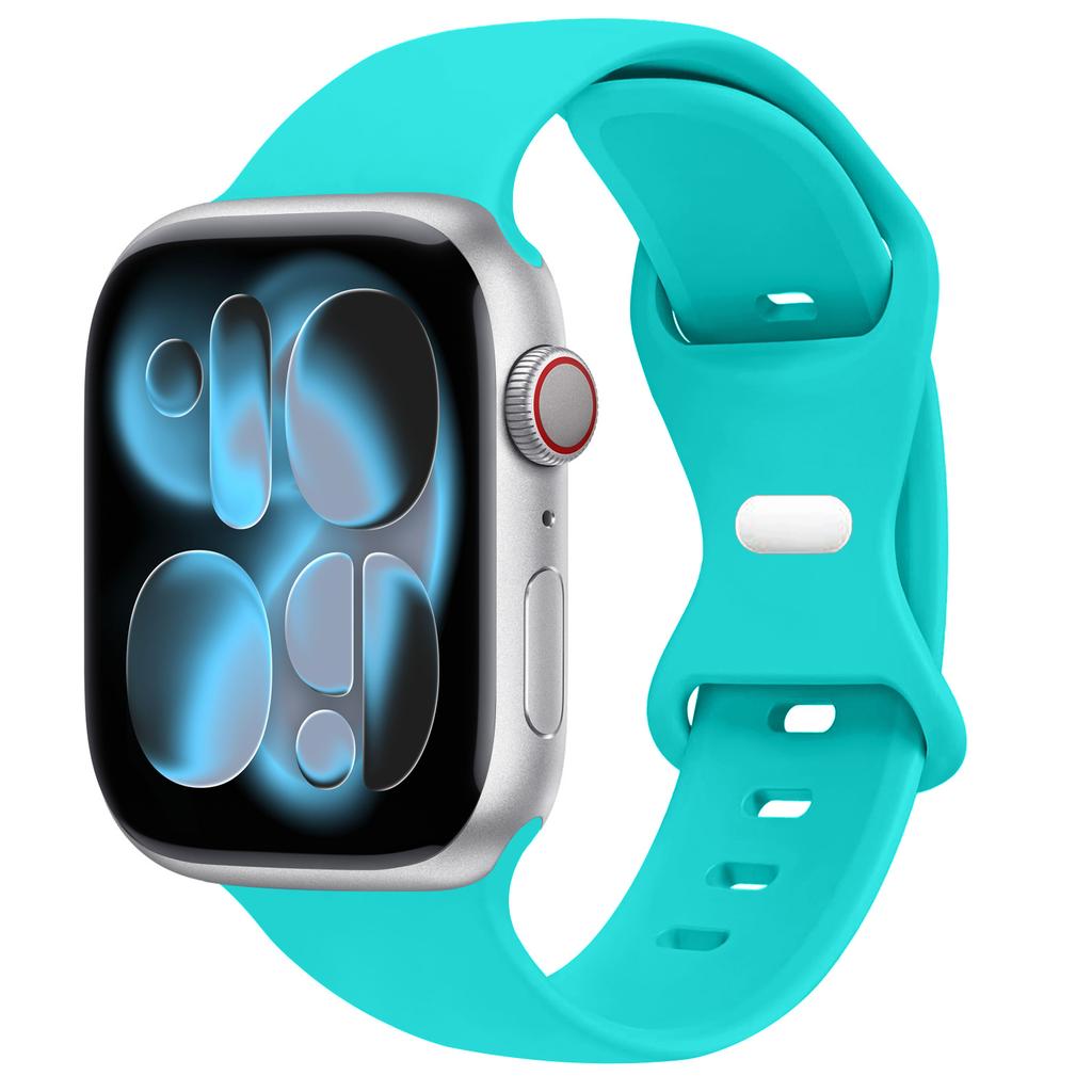 Спортивный силиконовый ремешок для Apple Watch Bands 40мм 44мм 46мм 45мм 41мм 49 42мм Correa Браслет iWatch серия 10 11 9 8 7 ultra 3 SE
