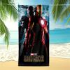 Marvel Iron Man Beach Towel,Superhero Pool Towel,Absorbent Towel Lightweight Towel,Bathroom Swimming,Best Gift for Teens