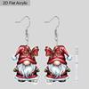 Рождественский подарок Акриловые женские модные серьги-капли, Милые серьги в форме синего и красного гнома, Отличный подарок для друзей
