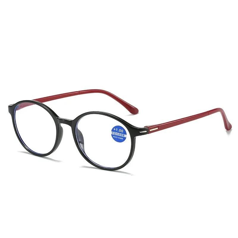 Vintage Round Frame Reading Glasses Men And Women Blue Light Blocking Presbyopia Glasses Ultra Lightweight Full Frame Eyeglasses